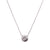 Diamond Bezel 14 Karat White Gold Pendant Necklace