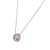 Diamond Bezel 14 Karat White Gold Pendant Necklace