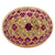 Yellow Diamond Natural Ruby 18 Karat Yellow Gold Vintage Dome Ring