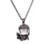 Gucci Flora Diamond Blue Sapphire Skull Pendant Necklace