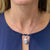 Gucci Flora Diamond Blue Sapphire Skull Pendant Necklace
