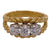 Three Diamond 18 Karat Yellow Gold Ring