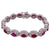 Burma Ruby Diamond White Gold Estate Bracelet