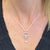 Edwardian Old Mine Cut DIamond Natural Cultured Pearl Pendant Necklace