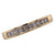 Princess Cut Diamond 18 Karat Yellow Gold Wedding Band Ring