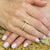 Princess Cut Diamond 18 Karat Yellow Gold Wedding Band Ring