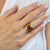 H. Stern Rhodolite Garnet Tiger Pattern Enamel 18 Karat Yellow Gold Band Ring