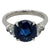 3.60 Carat Ceylon Sapphire Diamond Platinum Cocktail Ring