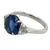 3.60 Carat Ceylon Sapphire Diamond Platinum Cocktail Ring