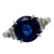 3.60 Carat Ceylon Sapphire Diamond Platinum Cocktail Ring