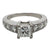 1.01 Carat Princess Cut Diamond Engagement Ring GIA Certified E/VVS2