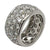 Diamond Eternity Wedding Band Ring 18 Karat White Gold -New