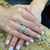 Diamond Eternity Wedding Band Ring 18 Karat White Gold -New