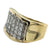 2.25 CTW Invisibly Set Diamond 18 Karat Yellow Gold Wedding Band Ring