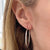 Roberto Coin Medium Round 18 Karat White Gold Hoop Earrings