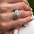 Diamond Halo Infintiy Engagment Ring Bridal Set 14K White Gold