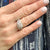 Diamond Halo Infintiy Engagment Ring Bridal Set 14K White Gold