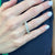 4.52 CTW Oval Diamond 18 Karat White Gold Eternity Wedding Band Ring
