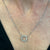 Diamond Open Circle 14 Karat White Gold Pendant Necklace