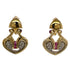 Diamond Ruby 18 Karat Yellow Gold Vintage Drop Earrings