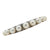 Pearl Diamond 14 Karat White Gold Hinged Bangle Bracelet