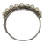 Pearl Diamond 14 Karat White Gold Hinged Bangle Bracelet