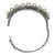 Pearl Diamond 14 Karat White Gold Hinged Bangle Bracelet