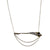 Diamond 18 Karat Yellow Gold Lily Flower Pendant Chain Link Necklace