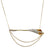 Diamond 18 Karat Yellow Gold Lily Flower Pendant Chain Link Necklace
