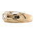 Gents Diamond Solitaire 14 Karat Yellow Gold Band Ring
