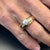 Gents Diamond Solitaire 14 Karat Yellow Gold Band Ring