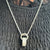 Diamond 18 Karat White Gold Slide Pendant Necklace