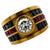 1993 Kieselstein-Cord Diamond Sapphire Ruby 18K Yellow Gold Band Ring