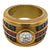 1993 Kieselstein-Cord Diamond Sapphire Ruby 18K Yellow Gold Band Ring