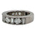 3.40 CTW Diamond 18 Karat White Gold Wedding Band Ring