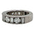 3.40 CTW Diamond 18 Karat White Gold Wedding Band Ring