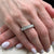 3.40 CTW Diamond 18 Karat White Gold Wedding Band Ring