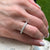 Diamond Platinum Eternity Band Ring Size 7.25