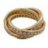 Cartier Trinity Diamond 18 Karat Yellow Gold Wedding Band Ring Size 52 (6)