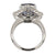 4.71 Carat Natural Blue Sapphire Diamond Platinum Cocktail Ring