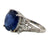 4.41 Carat Ceylon Sapphire Diamond Platinum Cocktail Ring