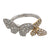 Diamond Butterfly Wrap Ring 18 Karat White & Yellow Gold