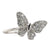 Diamond 18 Karat White Gold Butterfly Ring