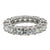 5.42 CTW L'Amour Crisscut Cushion Platinum Eternity Wedding Band Ring