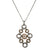 Diamond 18 Karat Tri-Color Gold Pendant Necklace