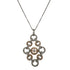 Diamond 18 Karat Tri-Color Gold Pendant Necklace
