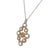 Diamond 18 Karat Tri-Color Gold Pendant Necklace