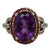 Amethyst Ruby Diamond 14 Karat White Gold Vintage Cocktail Ring