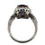 Amethyst Ruby Diamond 14 Karat White Gold Vintage Cocktail Ring