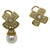 Doris Panos Diamond Pearl Drop 18KYG Earclip Leverback Earrings